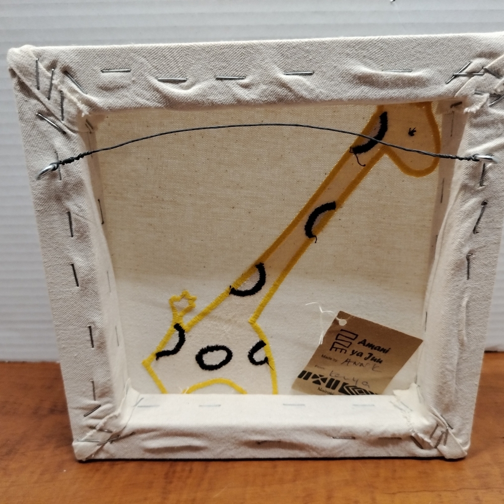 Handmade Fabric Over Canvas Animal Wall Art. Made in Nairobi, Kenya by Anna K - Picture 12 of 13